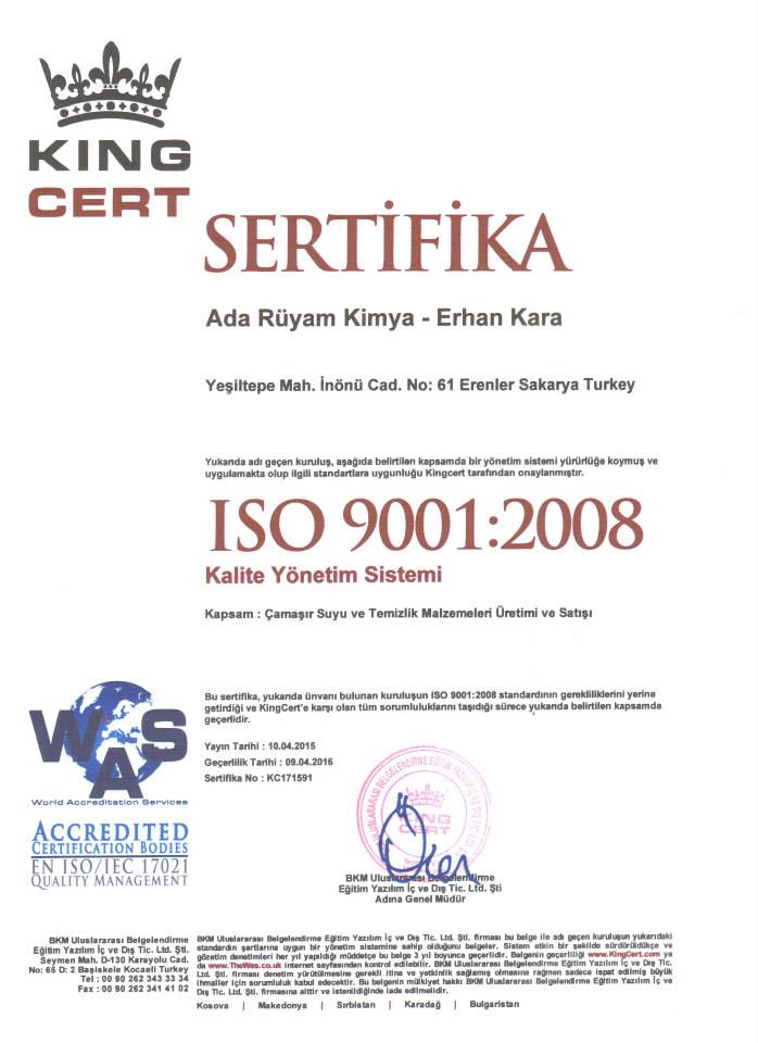  İSO 9001:2008