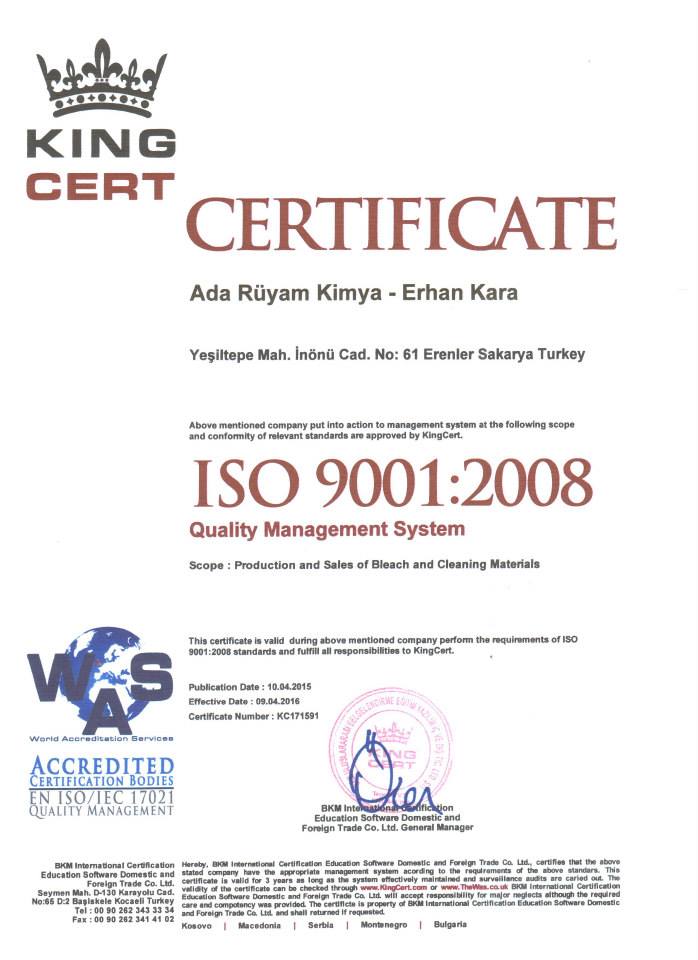  İSO 9001:2004